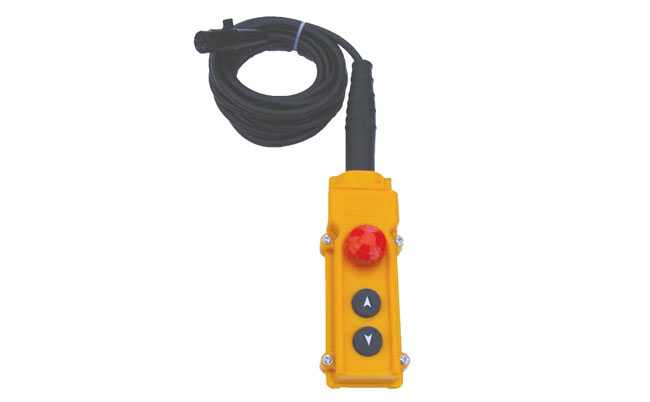 TrÃ¥dbunden Handkontroll med NÃ¶dstopp, 4-pin