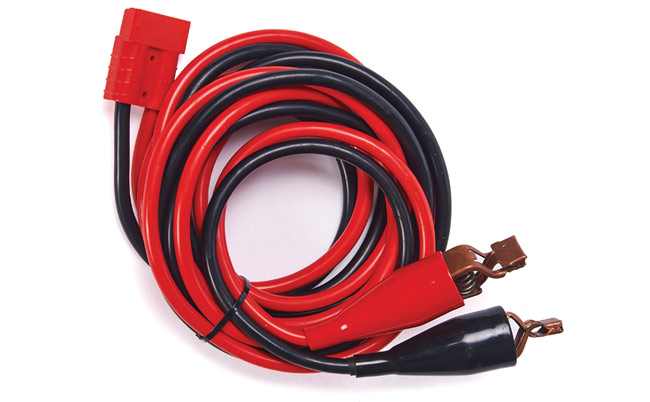 Batterikablage med snabbkontakt och krokodilklÃ¤mmor